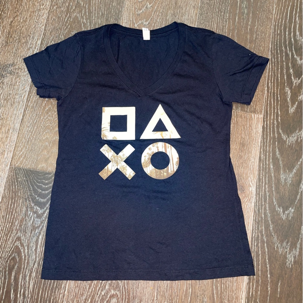 SONY PLAYSTATION women's vneck T-shirt
